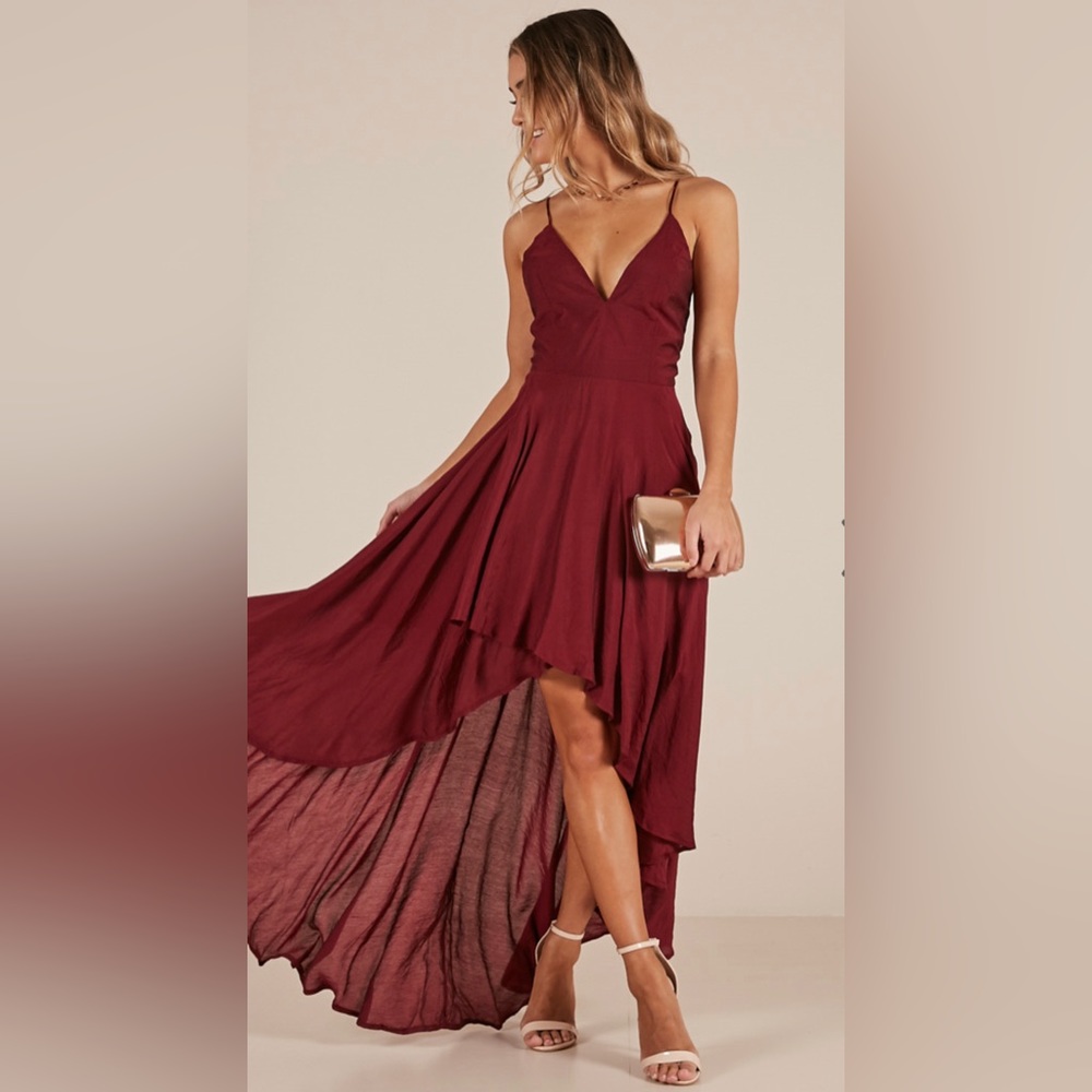 MAKE YOU SMILE DRESS IN WINE - Picture 3 of 8